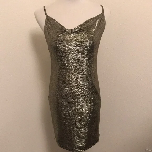 Forever 21 | Dresses | 2 For 2 Gold Slip Dress | Poshmark